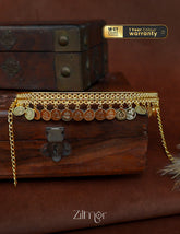 Traditional Lakshmi kaashu choker necklace with 18K gold plating